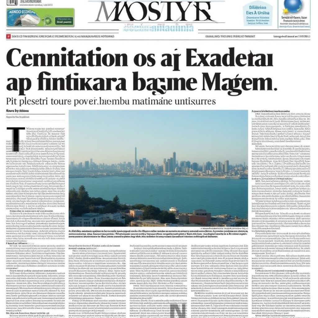 Artículo en periódico